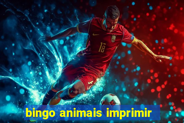 bingo animais imprimir