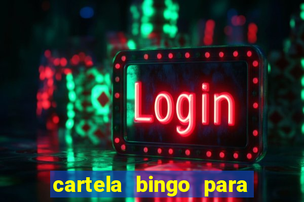 cartela bingo para cha de cozinha imprimir gratis