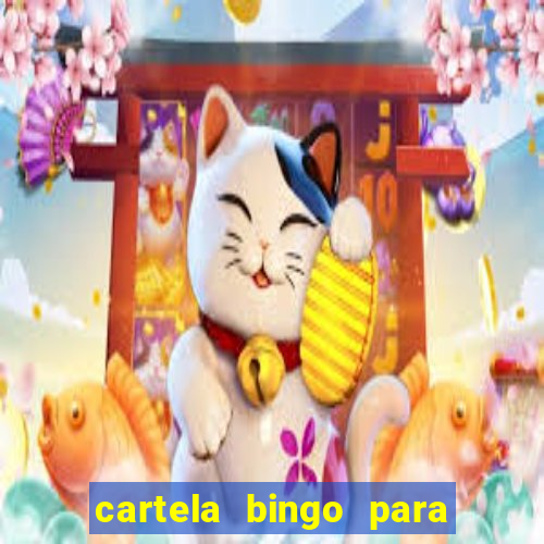 cartela bingo para cha de cozinha imprimir gratis