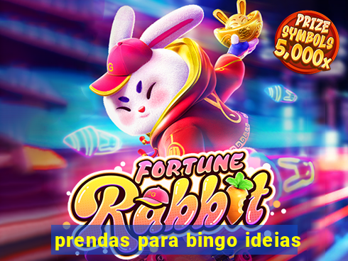 prendas para bingo ideias