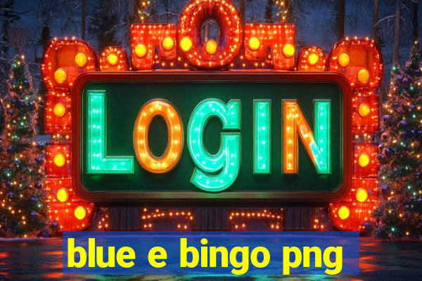 blue e bingo png