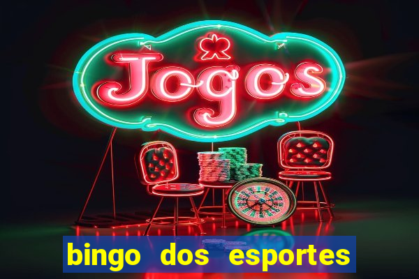 bingo dos esportes para imprimir