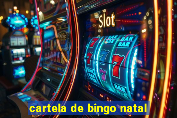 cartela de bingo natal