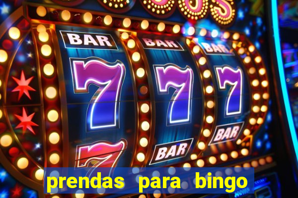 prendas para bingo de natal