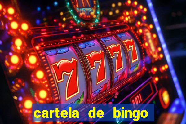 cartela de bingo cha de panela