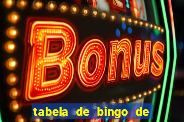 tabela de bingo de 1 a 100