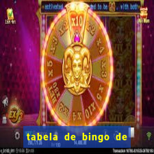 tabela de bingo de 1 a 100