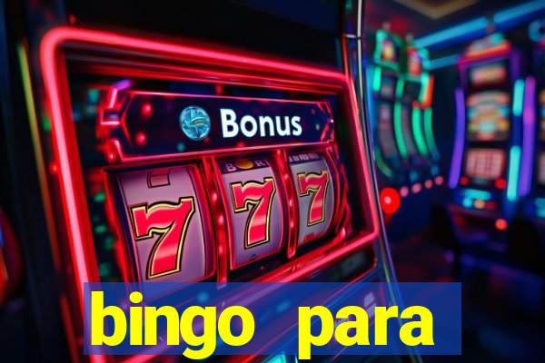 bingo para despedida de solteira para imprimir