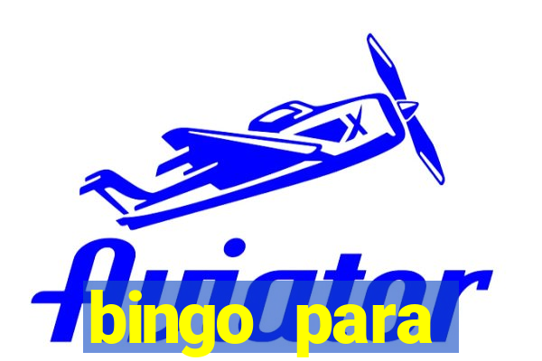 bingo para despedida de solteira para imprimir