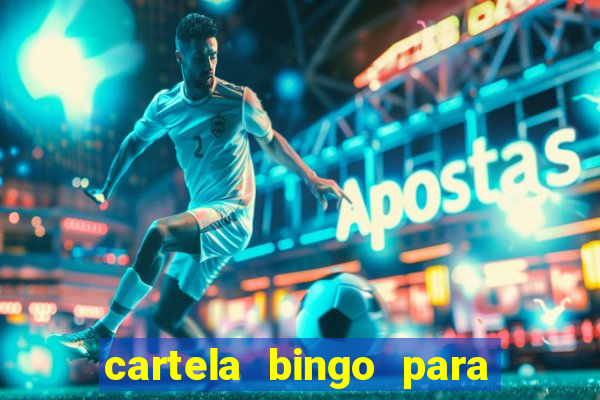 cartela bingo para cha de cozinha imprimir gratis