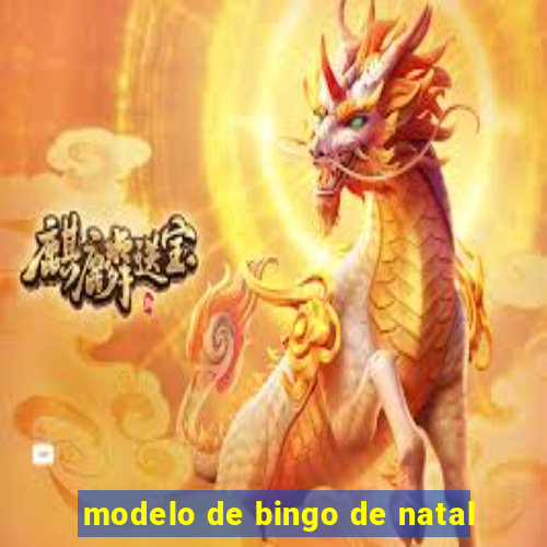 modelo de bingo de natal