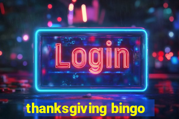 thanksgiving bingo