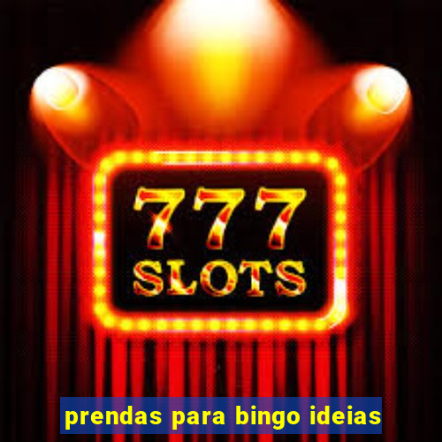 prendas para bingo ideias