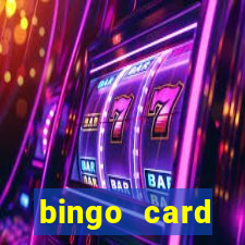 bingo card generator with pictures