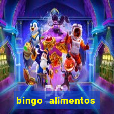 bingo alimentos para imprimir