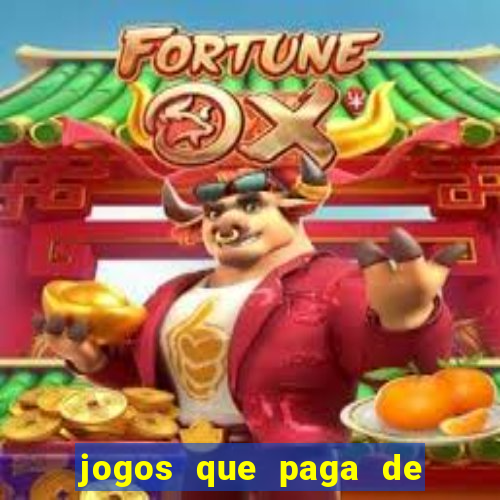 jogos que paga de verdade via pix