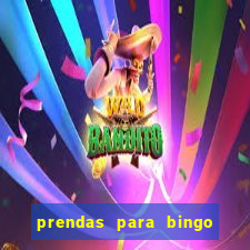 prendas para bingo de natal