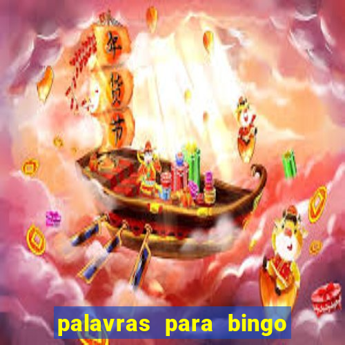 palavras para bingo de cha de lingerie