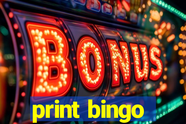 print bingo