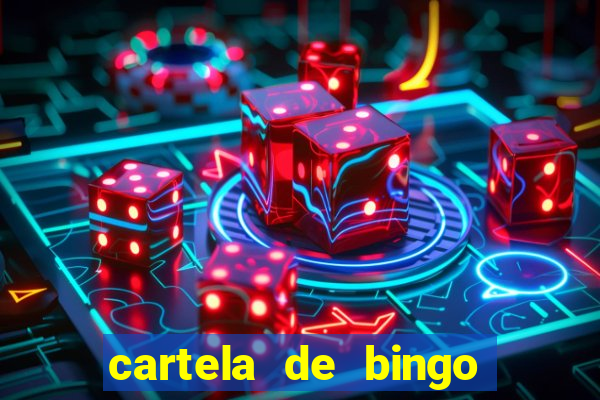 cartela de bingo cha de panela