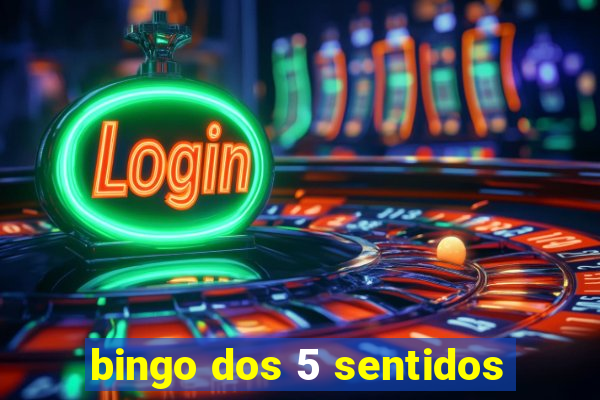 bingo dos 5 sentidos