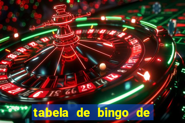 tabela de bingo de 1 a 100