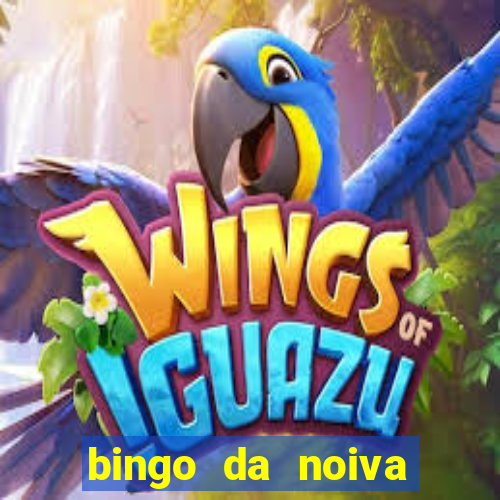 bingo da noiva para imprimir